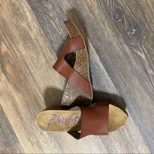 Blowfish wedges. Super cute!